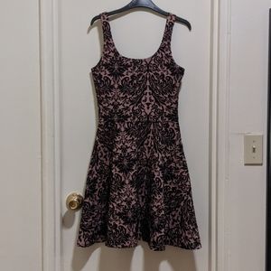 Bar III Rusty Pink Paisley knee length dress
